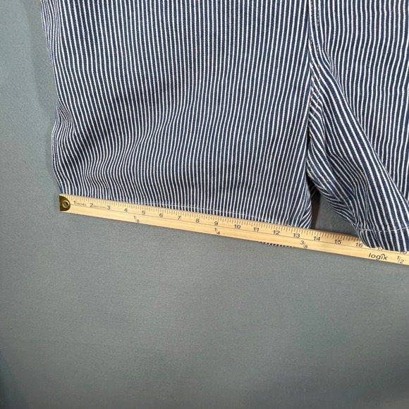 Dickies Blue Hickory Stripe Overalls Women XL Shortalls Carpenter Bibs FB204RHS - Picture 7 of 8